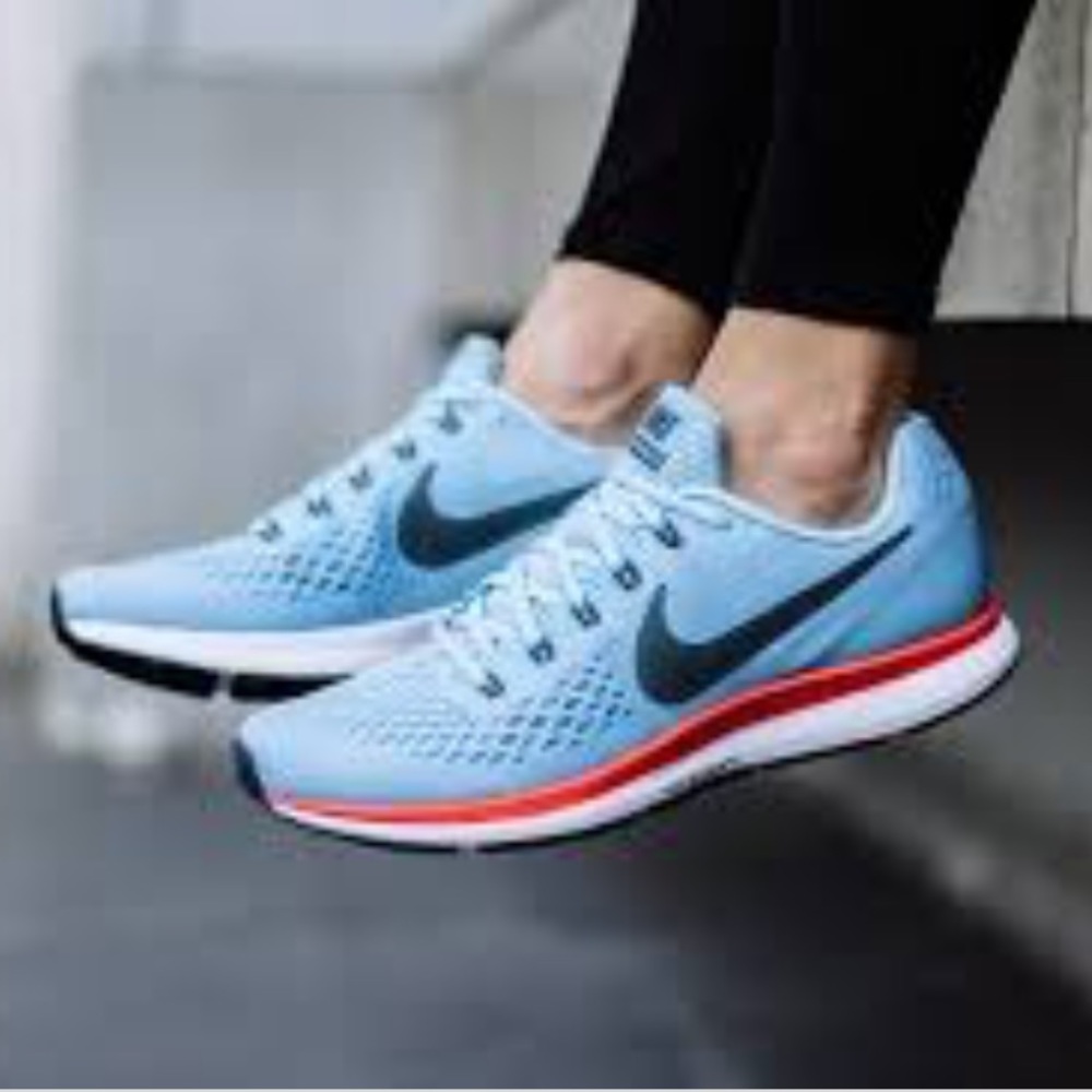 NWT Nike Zoom Pegasus 34 Ice Blue M AUTHENTIC - Picture 2 of 8